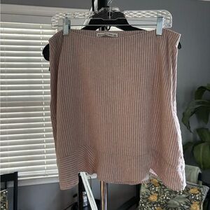 Abercrombie & Fitch Tan Striped Mini Skirt